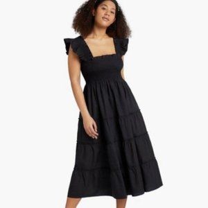 Hill House Home Ellie Dress - Sheer Black Swiss Black Dot (XS)